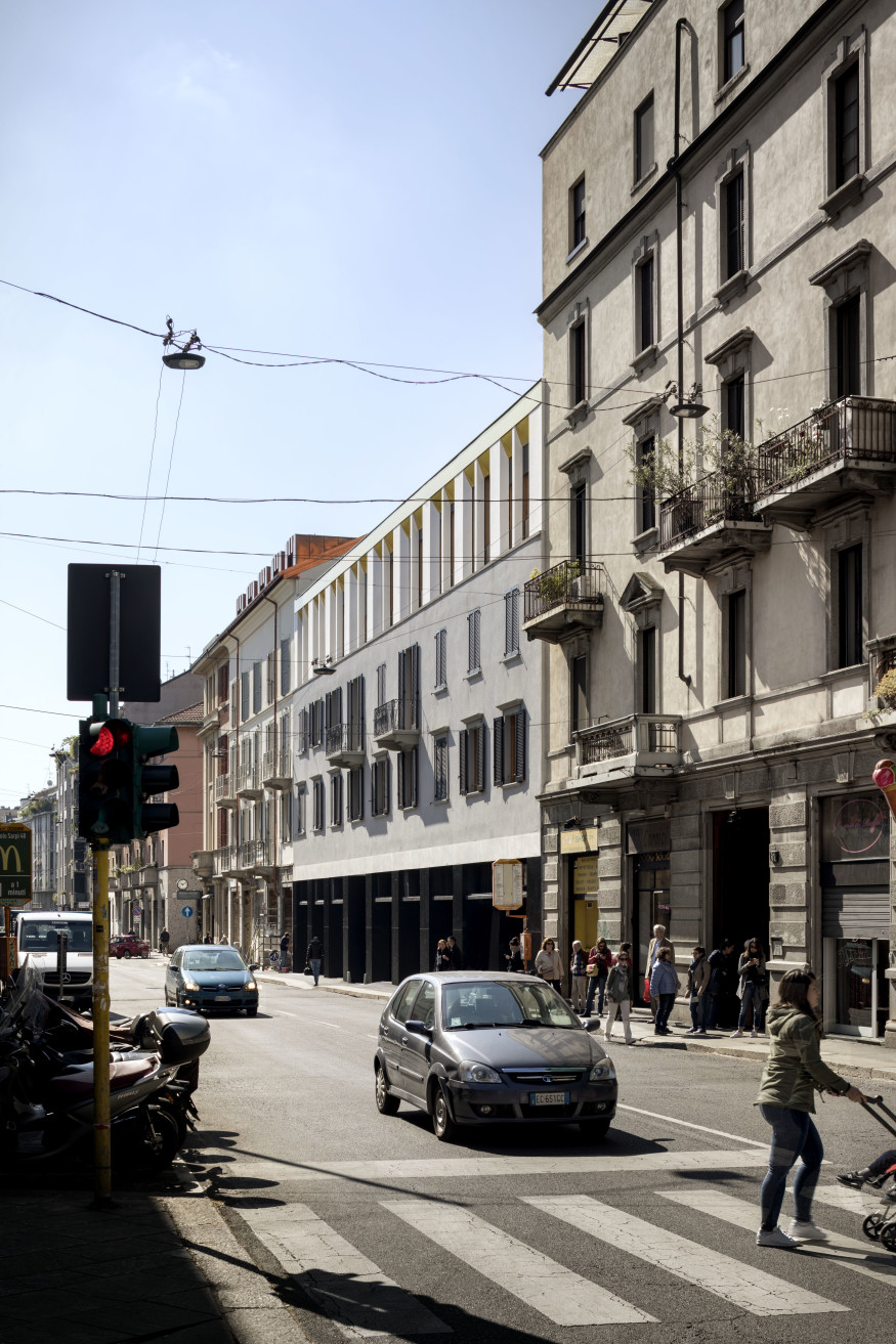 De amicis architetti via canonica 79 refurbishment milan traditional milanese building exterior