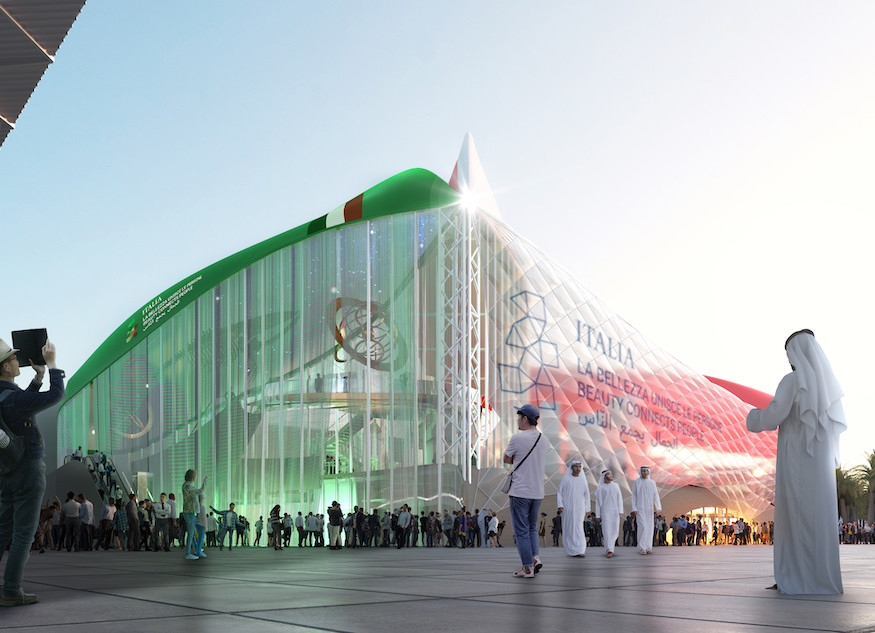 Italian Pavilion at Expo 2020 Dubai, rendering